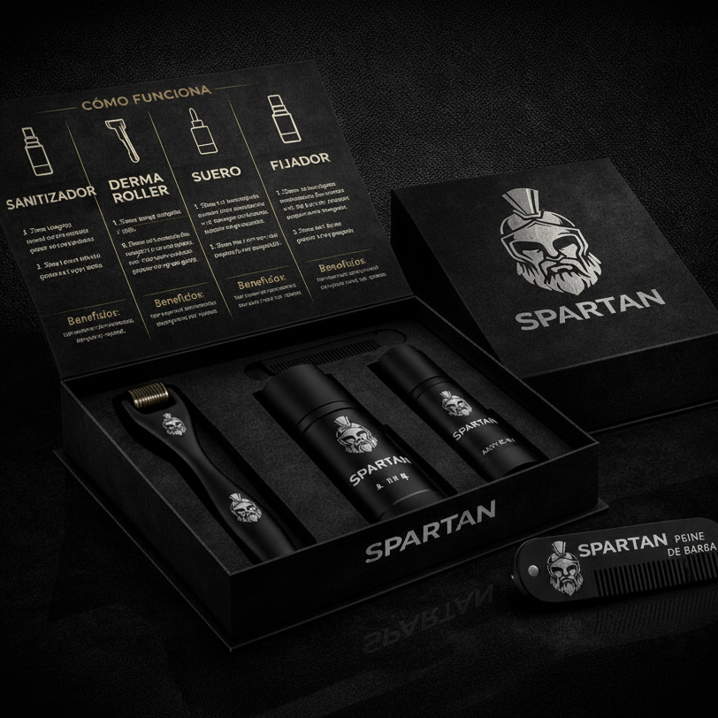 KIT DE CRECIMIENTO DE BARBA SPARTAN